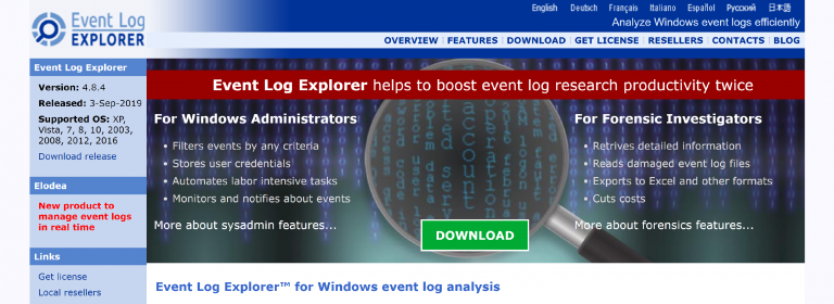 fspro labs event log explorer