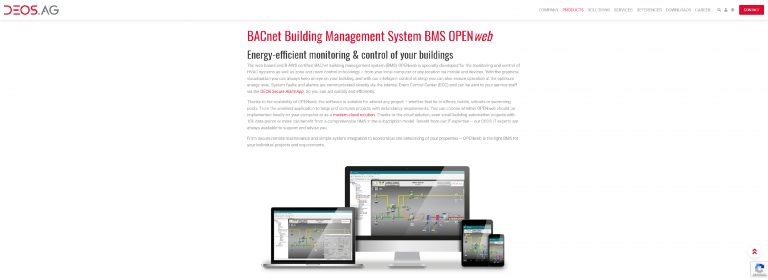 DEOS AG BACnet Building Management System BMS OPENweb 768x280 