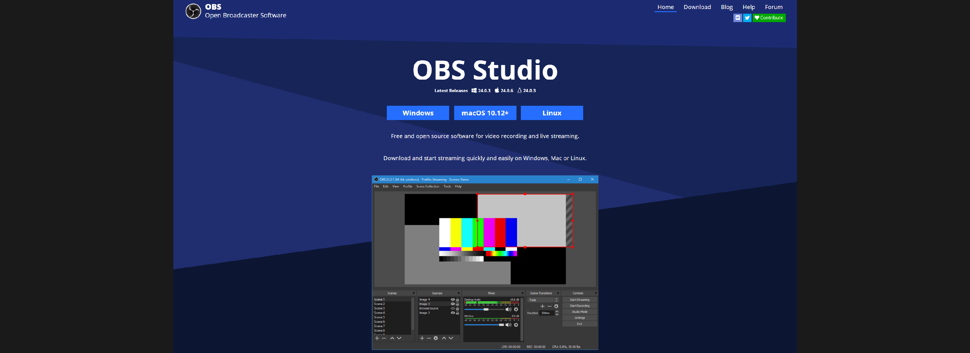 obs studio 32 bit free download