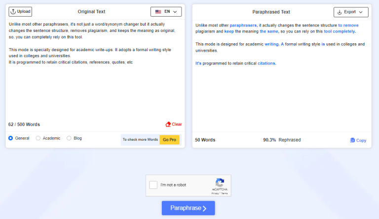 paraphrasing tool in italian